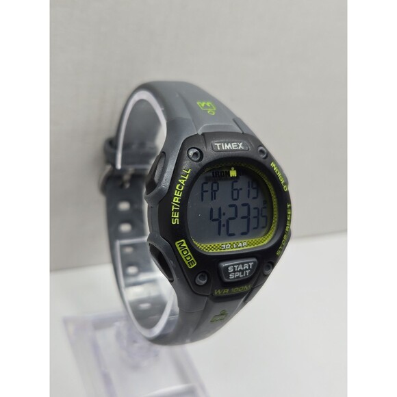 Timex Ironman Classic 30 Womens 34mm Gray Green Digital Sports Watch New Battery main image 12